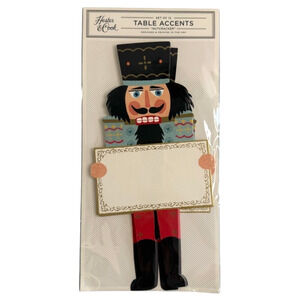 Hester & Cook Name Place Cards Set of 12 Nutcracker Table Accents Xmas Die Cut